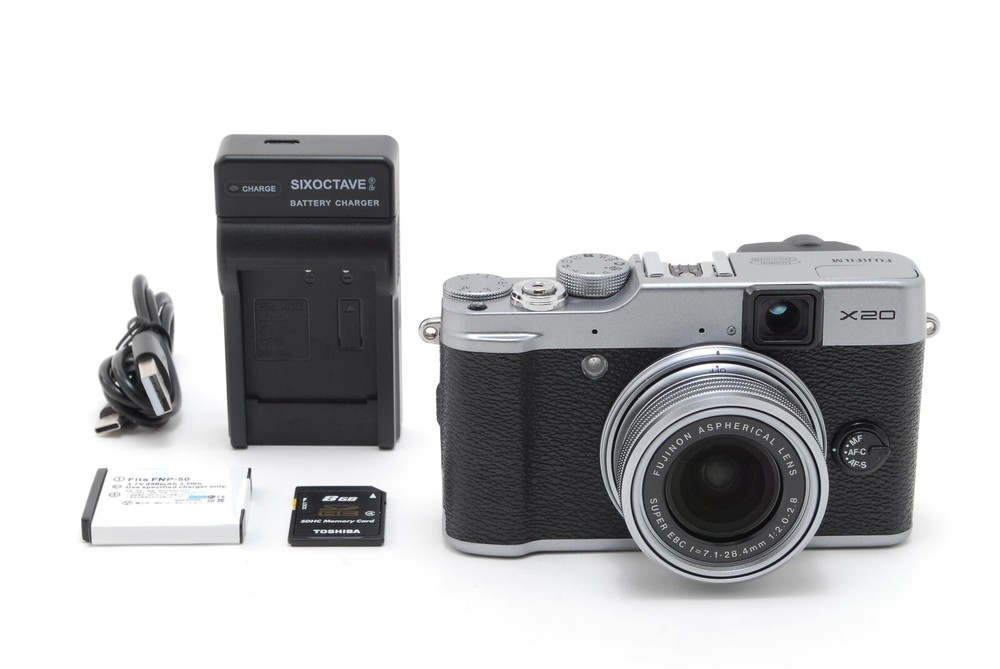 Fujifilm X20 12MP Digital Camera Silver Near Mint Japan Import