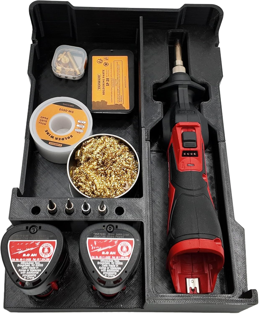 M12 Soldering Iron Packout Organizer for Milwaukee Compact Tool Box