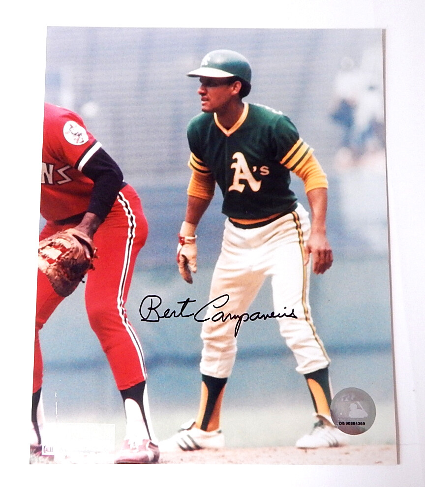 Bert Campaneris Signed 8x10 Photo Autograph Auto Oakland A's