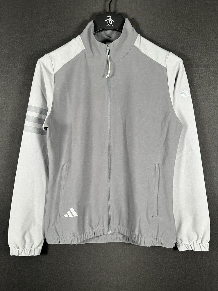 Adidas Women's Wind Resistant Full-Zip Jacket A268 Size M Gray Brand New No Tag