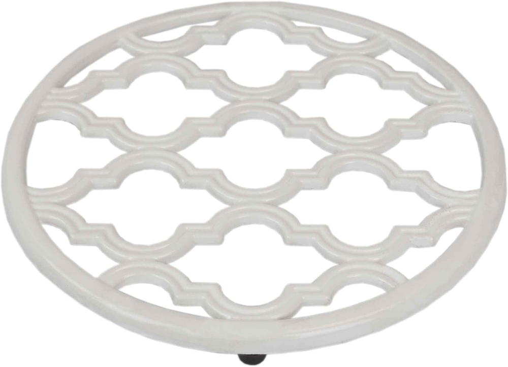 Lattice Collection Cast Iron Trivet for Serving Hot Dish, Pot, Pans & Teapot on