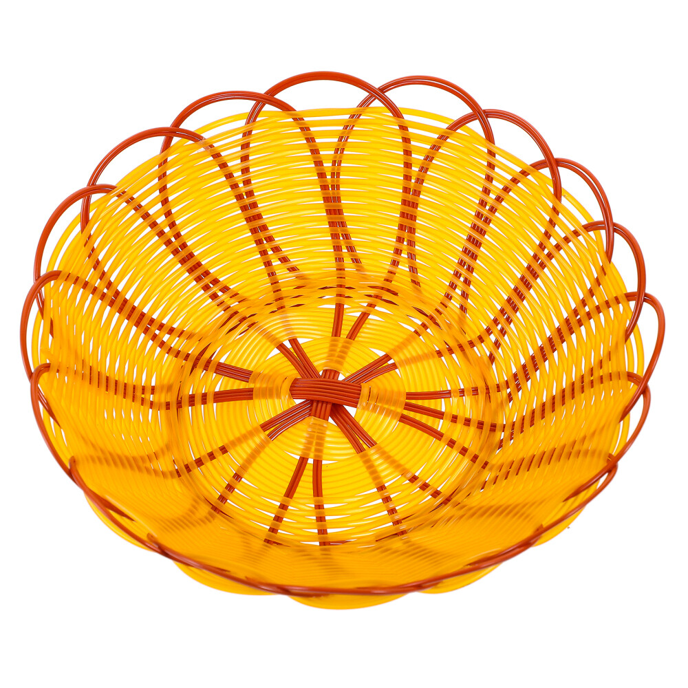 Table Fruit Basket Woven Vegetable Basket Storage Basket Serving Tray Fast Food