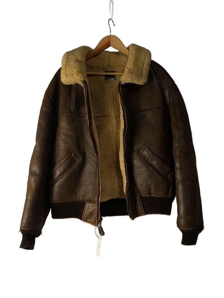 Avirex B-3/Flight Jacket/44/Sheep Leather/Brw// 3393