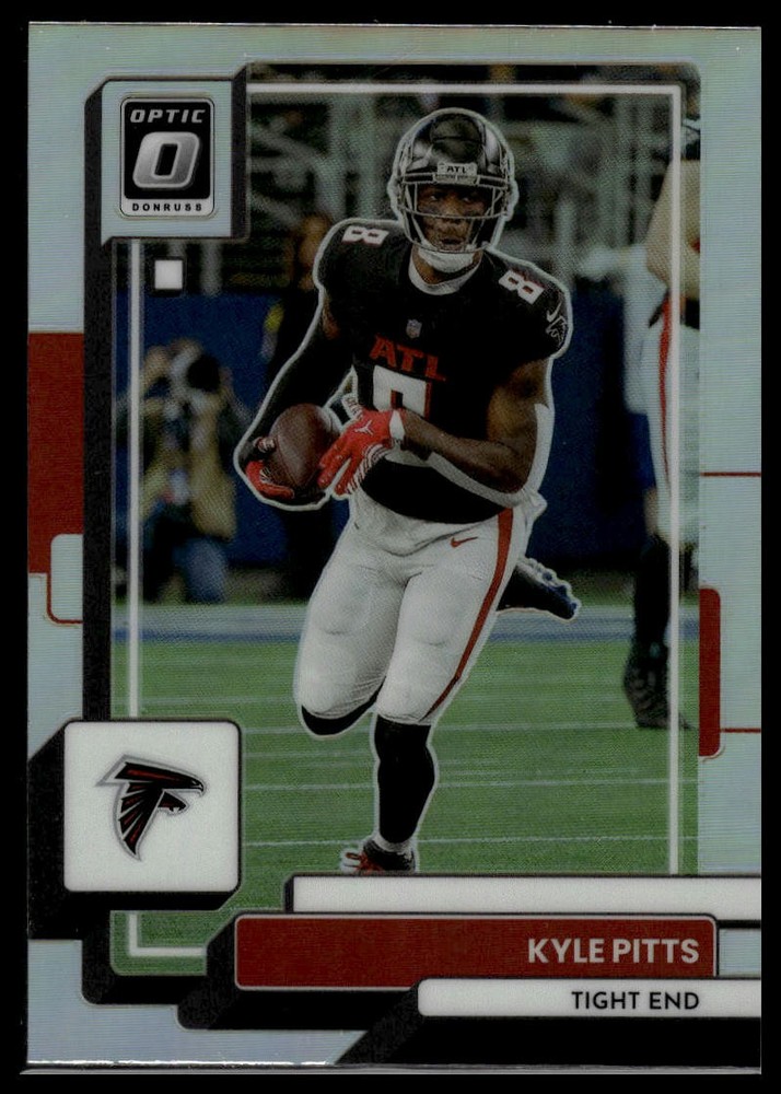 2022 Donruss Optic Kyle Pitts Holo Silver Football Card #9 Rookie