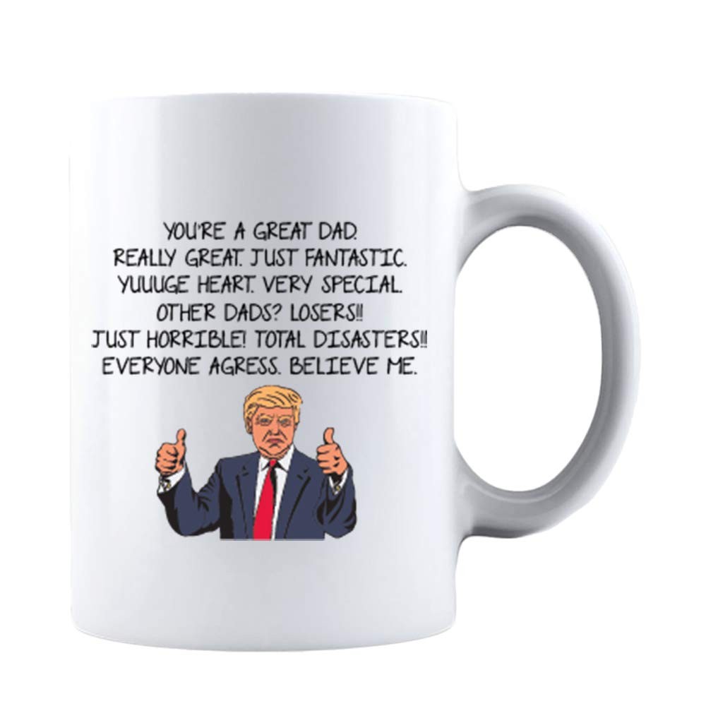 Great Dad Fathers Day Gift Idea – White Ceramic Coffee & Tea Mug