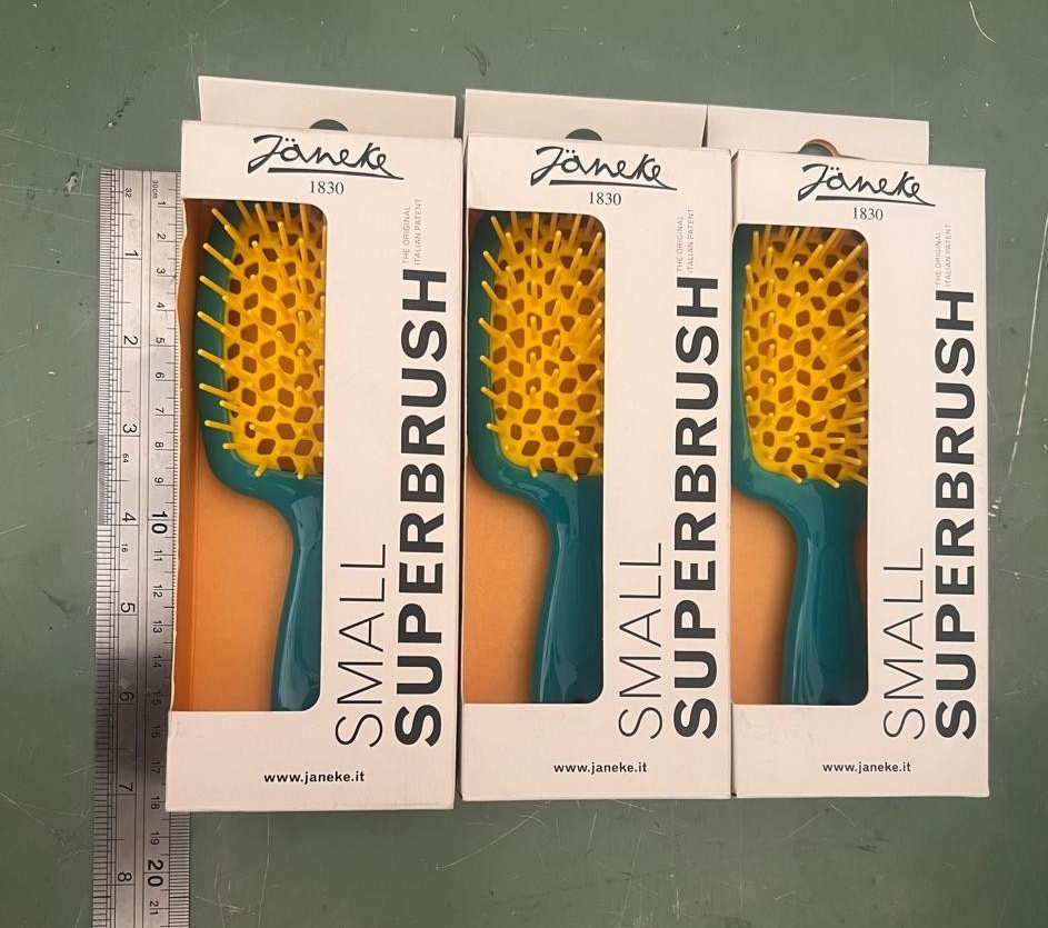 A LOT of 3 ORIGINAL Janeke Small SUPERSBRUSH Hair Brush made in Italy