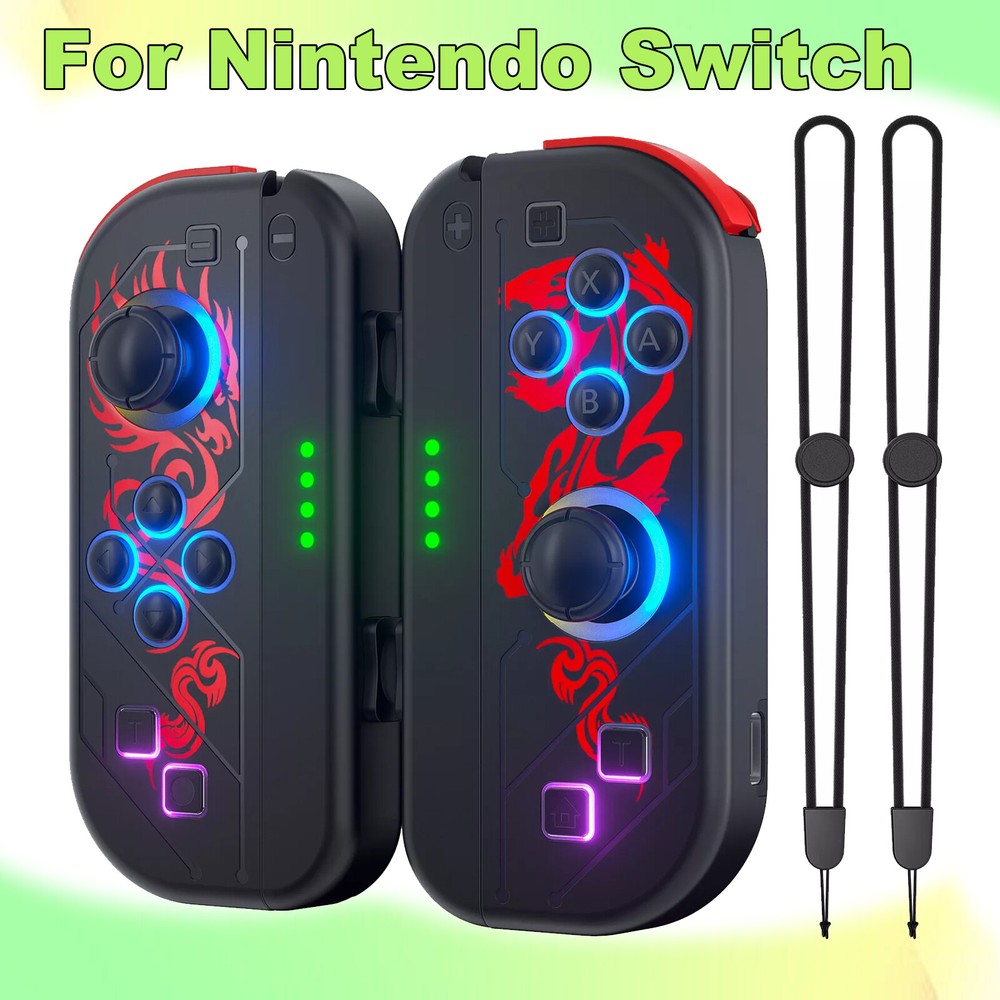 Wireless Controller For Nintendo Switch Joy Con L/R Gamepad  Button RGB Color