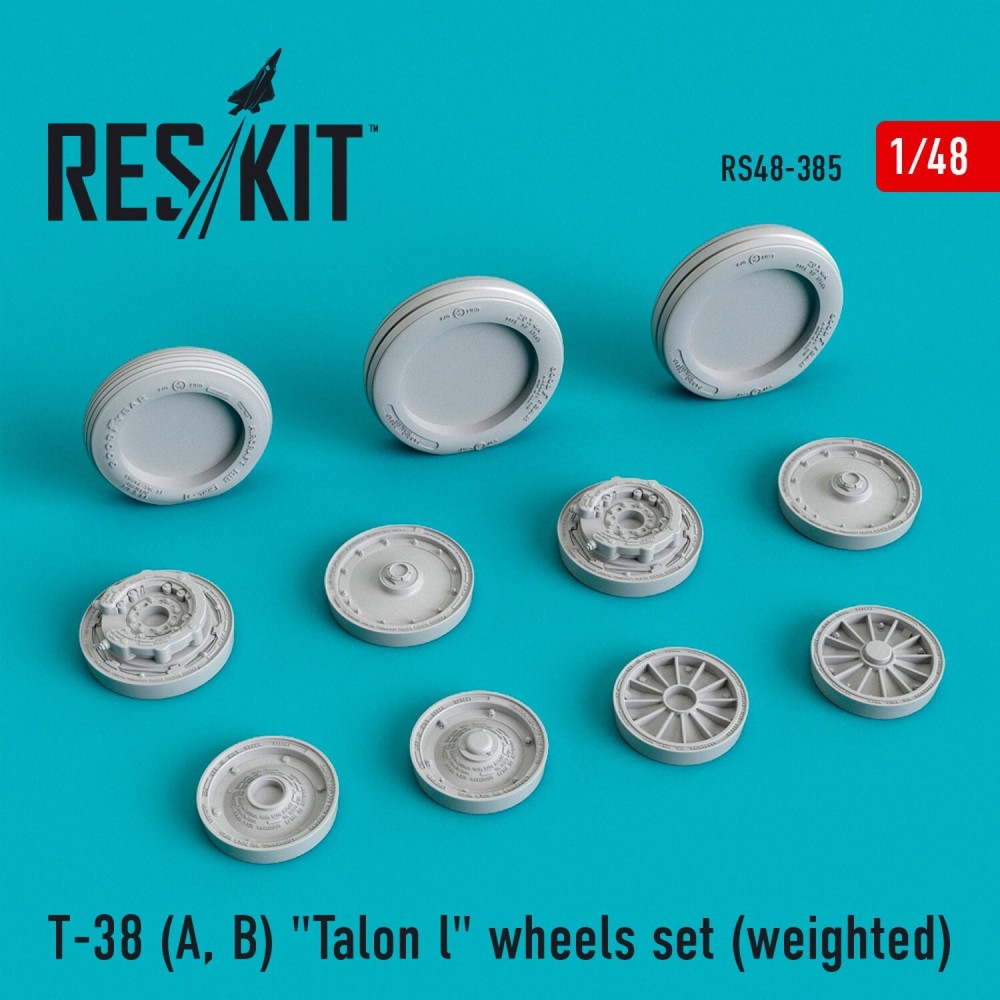 Northrop T-38 (A, B) Talon Weighted Wheels 1/48 ResKit RS48-0385