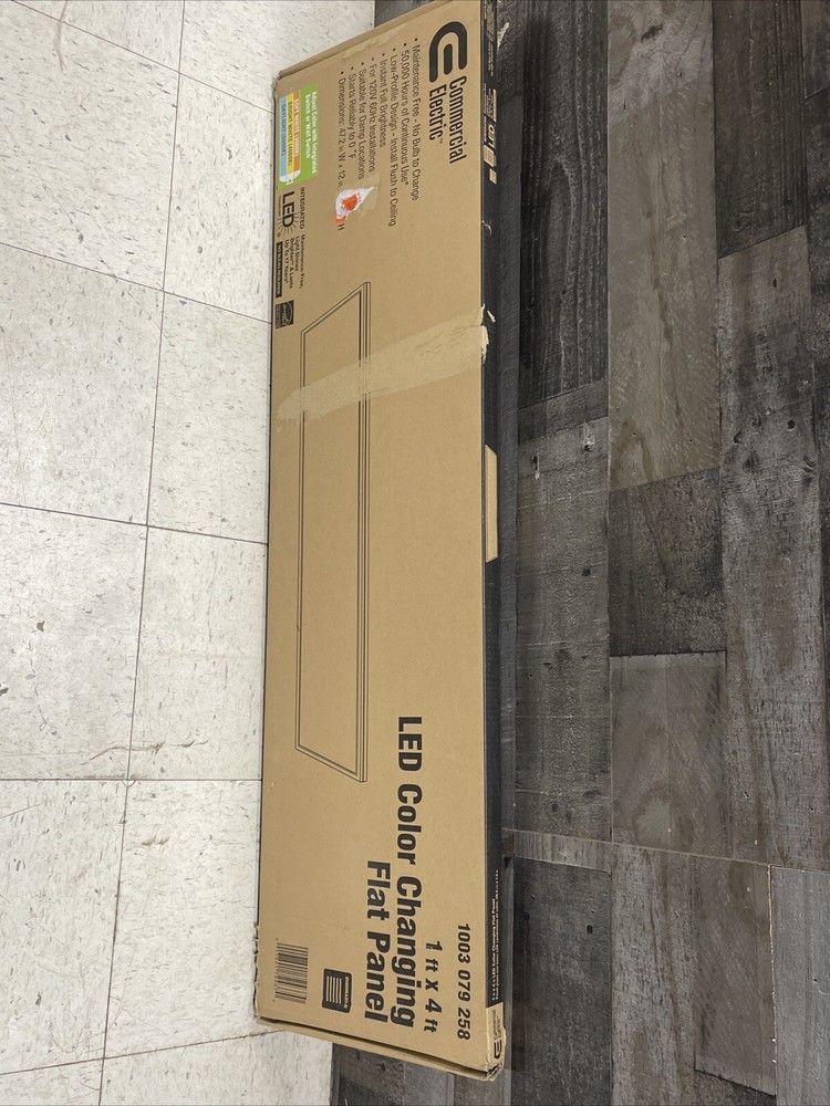 1 ft. x 4 ft. 50-Watt 4000 Lumens White Dimmable Integrated LED Edge-Lit Flat