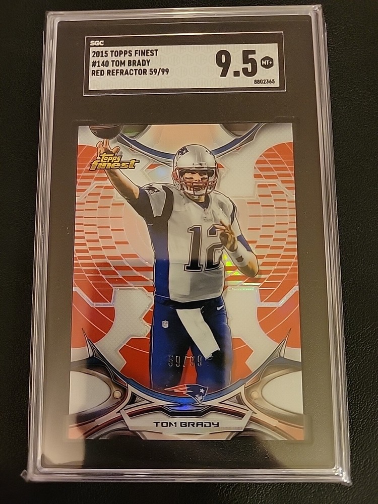 2015 Topps Finest - Tom Brady #140 Red Refractor /99
