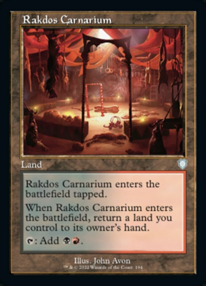 Rakdos Carnarium - Retro Frame #194 (NM) Commander: The Brothers' War Magic MTG