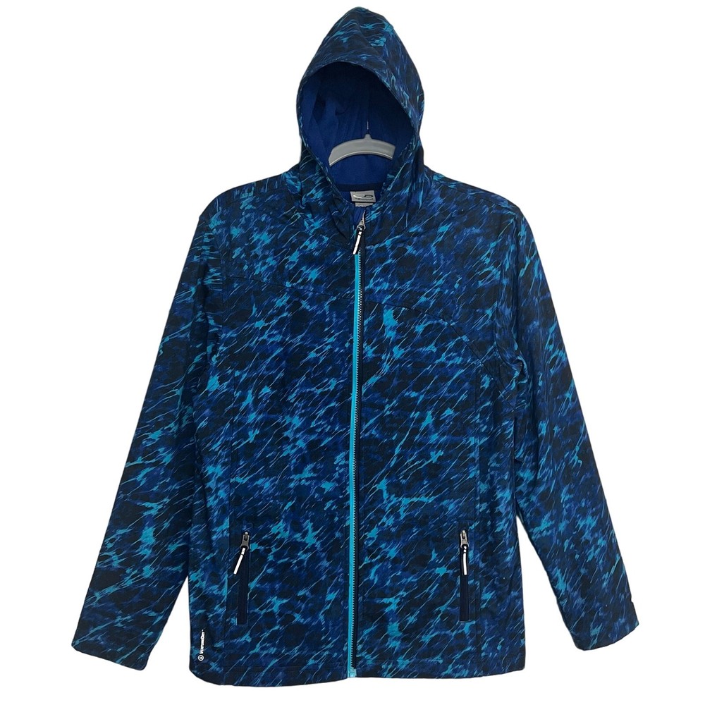 Champion Venture Dry Blue Unisex Kids Zip Hooded Lined Jacket Coat 16-18