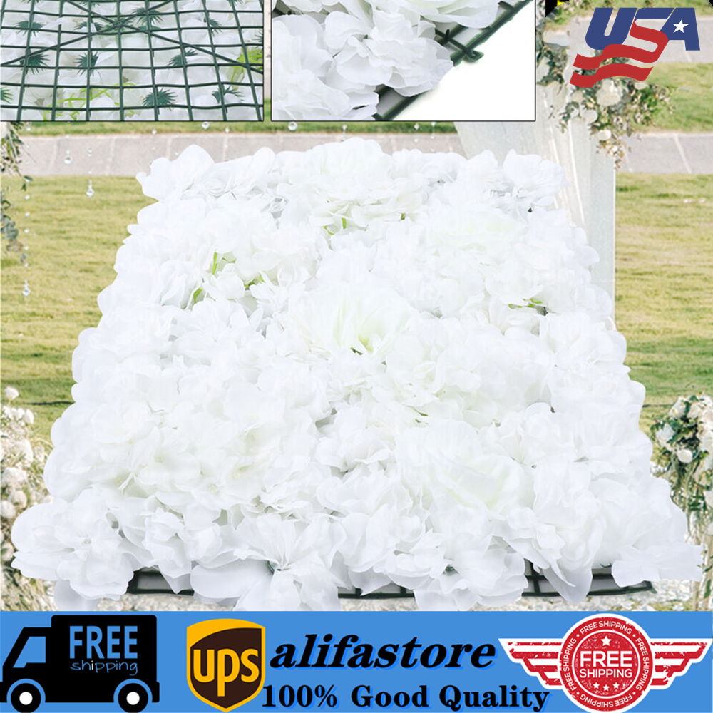 15 Piece Wedding Artificial Flower Wall Silk Floral Wall Background Decoration