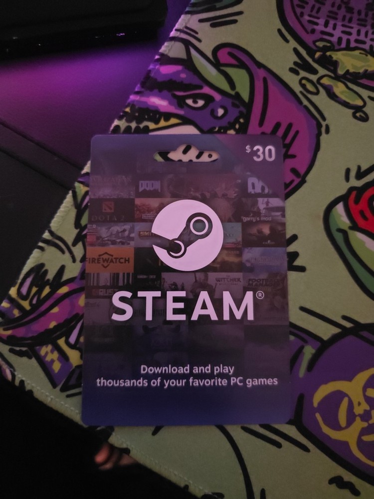 Steam Gift Card PC Prepaid Gift Card Physical $30-image