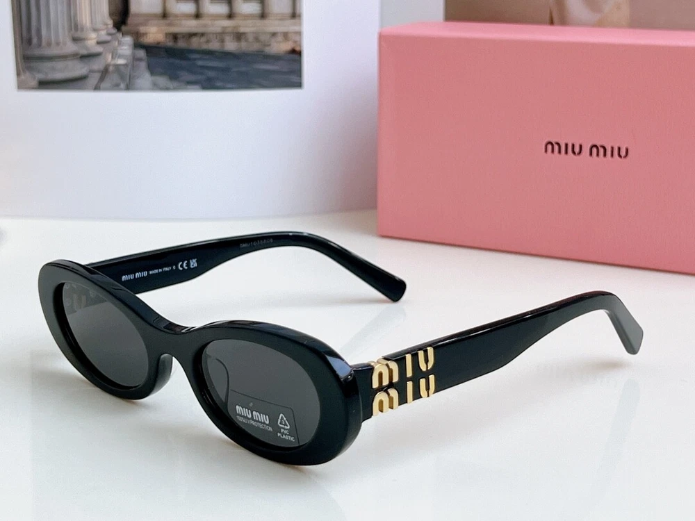 Miu SMU06ZS Sunglasses Female Oval Frame Fashionable Board Sunglasses Male