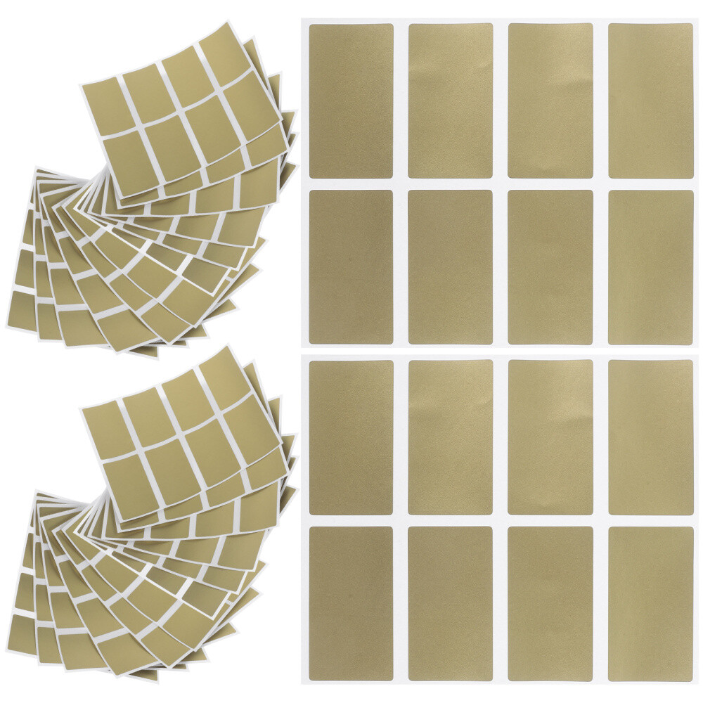 100 Pcs Scratch-Off Stickers for Scrapbooking with Glitter & Vibrant Colors