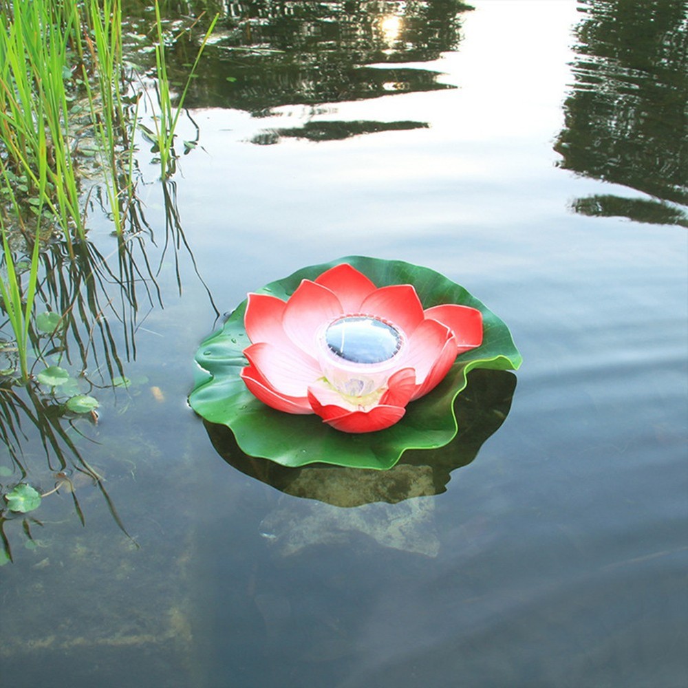 Solar-Powered Lotus Garden Light with Vibrant Auto-Illumination
