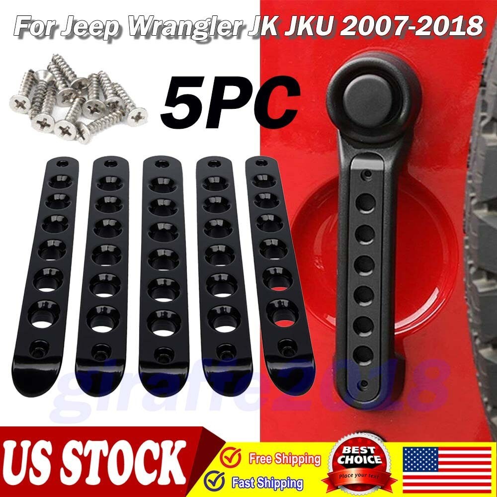 Aluminum Door Grab Handle Cover for Jeep Wrangler JK JKU 2007-2018 – 5pcs