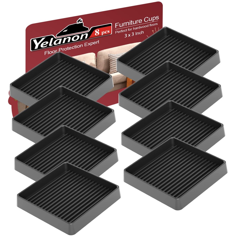 Yelanon Non Slip Furniture Pads for Hardwood Floors -8 8pcs 3