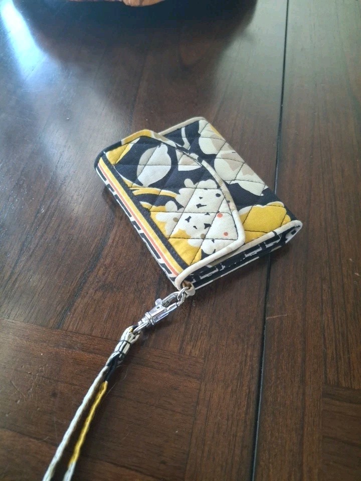 Vera Bradley Wristlet, Vera Small Wallet with Wrist Strap, ID holder