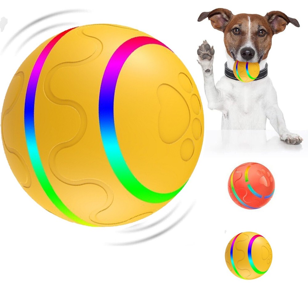 Funny Pet Ball Automatic Moving Interactive Toys For Dogs With LED Flash