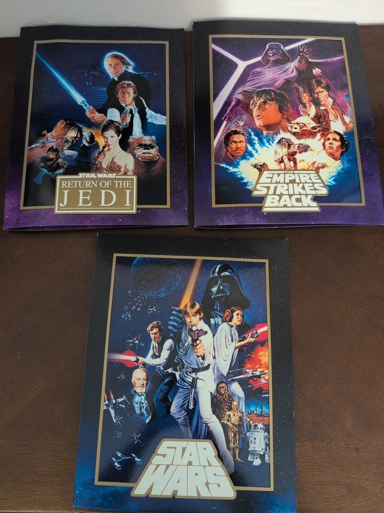 2006 Star Wars Limited Edition Trilogy Lithograph Set Return Of The Jedi 3-Piece Lot