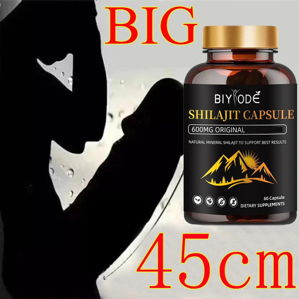 60 Caps Shilajit Extract 100% Pure Himalayan 600mg Organic for Energy & Vitality
