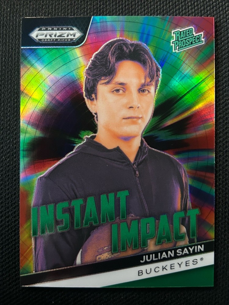 2024 Panini Prizm Draft Picks Ohio State Julian Sayin Green Prizm Instant Impact