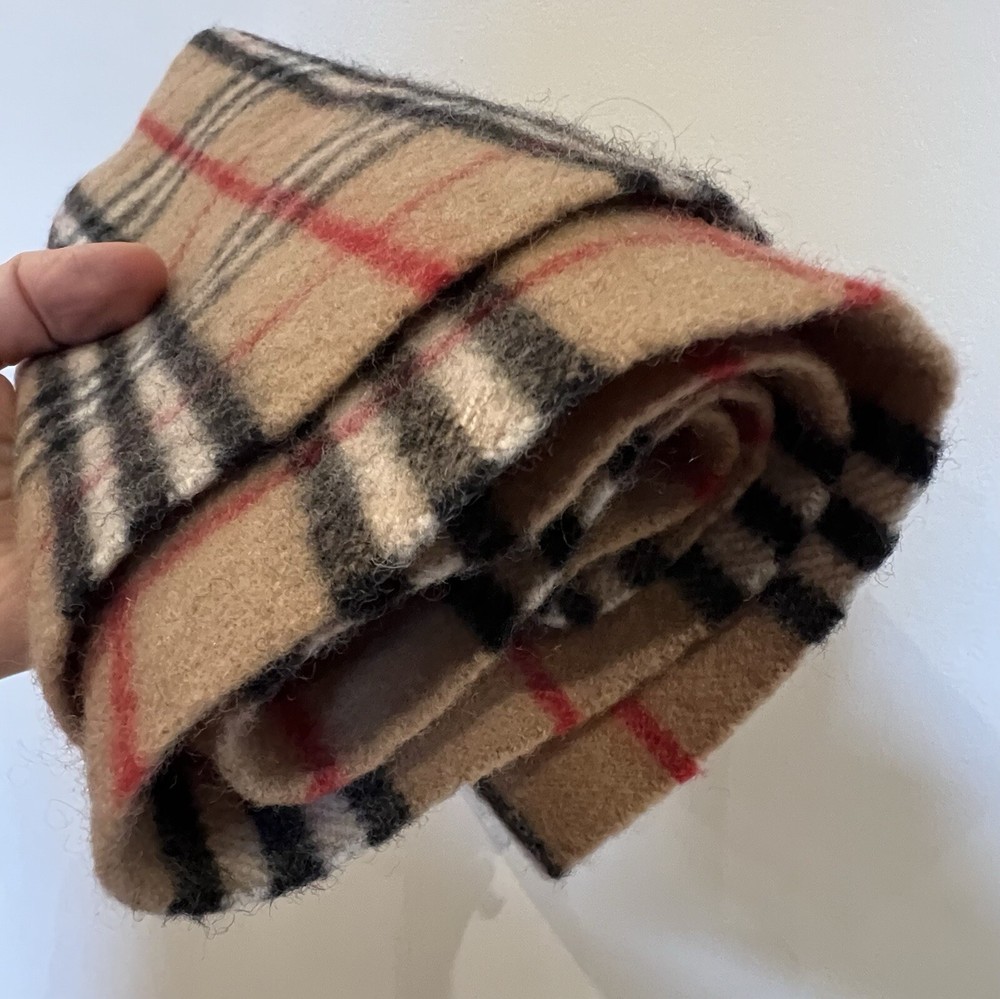 Burberrys Wool Scarf Nova Check Classic Scarf Unisex