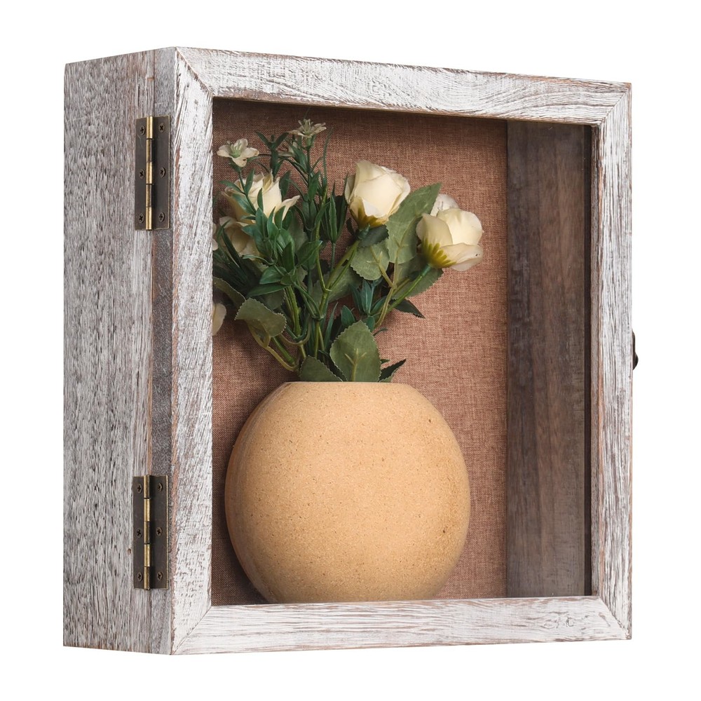 12x12x4in Deep Shadow Box Display Case for Keepsakes and Memorabilia