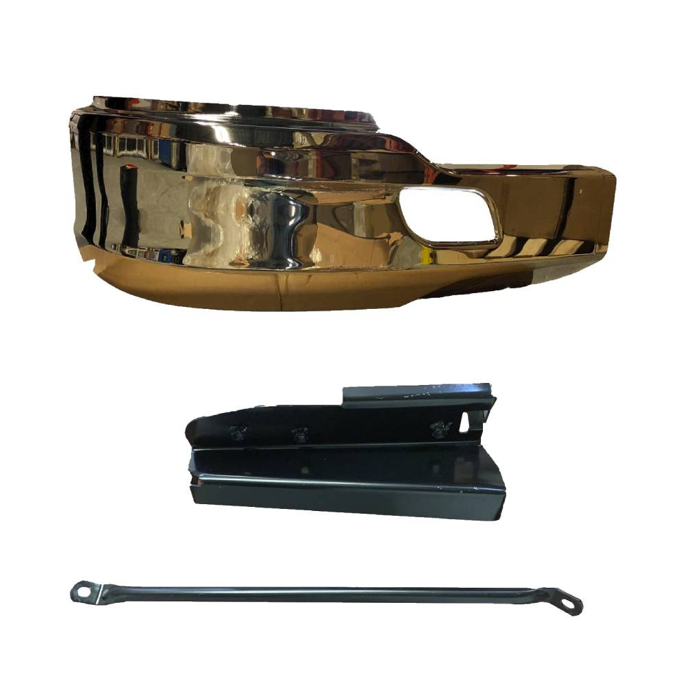 Steel Chrome Bumper w/ Hole Right Side 2014-2021 Kenworth T680