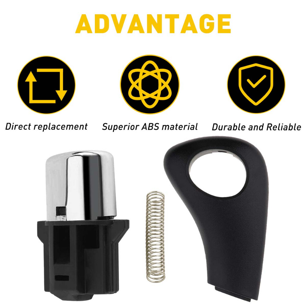 Shifter Handle Button Knob Side Plate for Honda Accord DX LX EX EXL 2003-2005 US