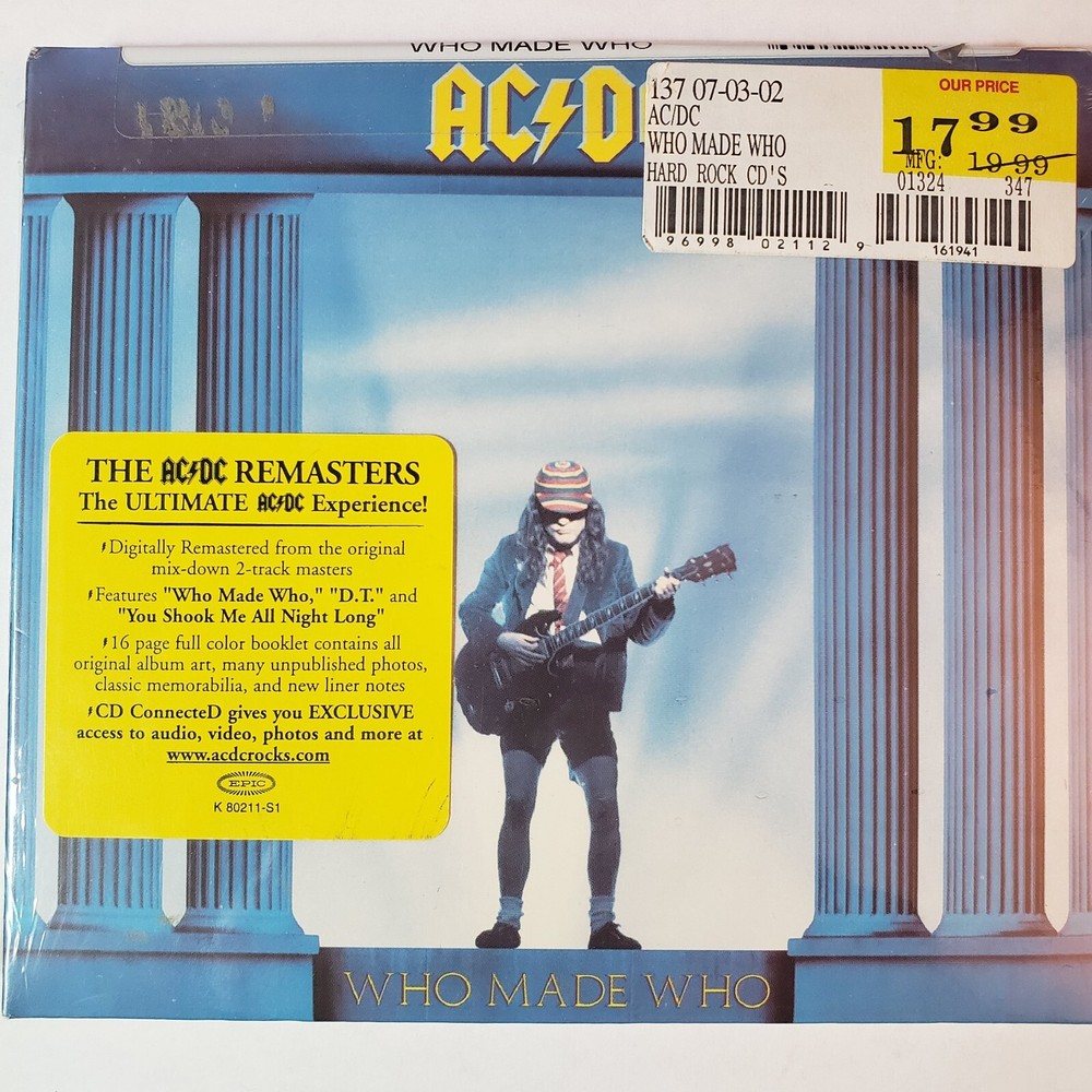 AC/DC - Who Made Who New CD Deluxe Ed Remastered Booklet Digipak Heavy Metal NM