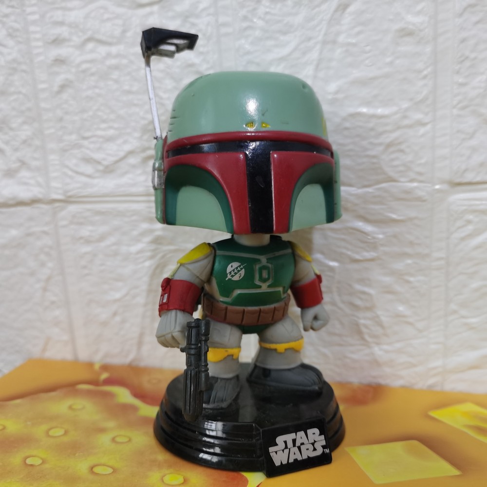 Funko Pop! Star Wars 08 Boba Fett Pop Vinyl Action Figure Bobble Head OOB