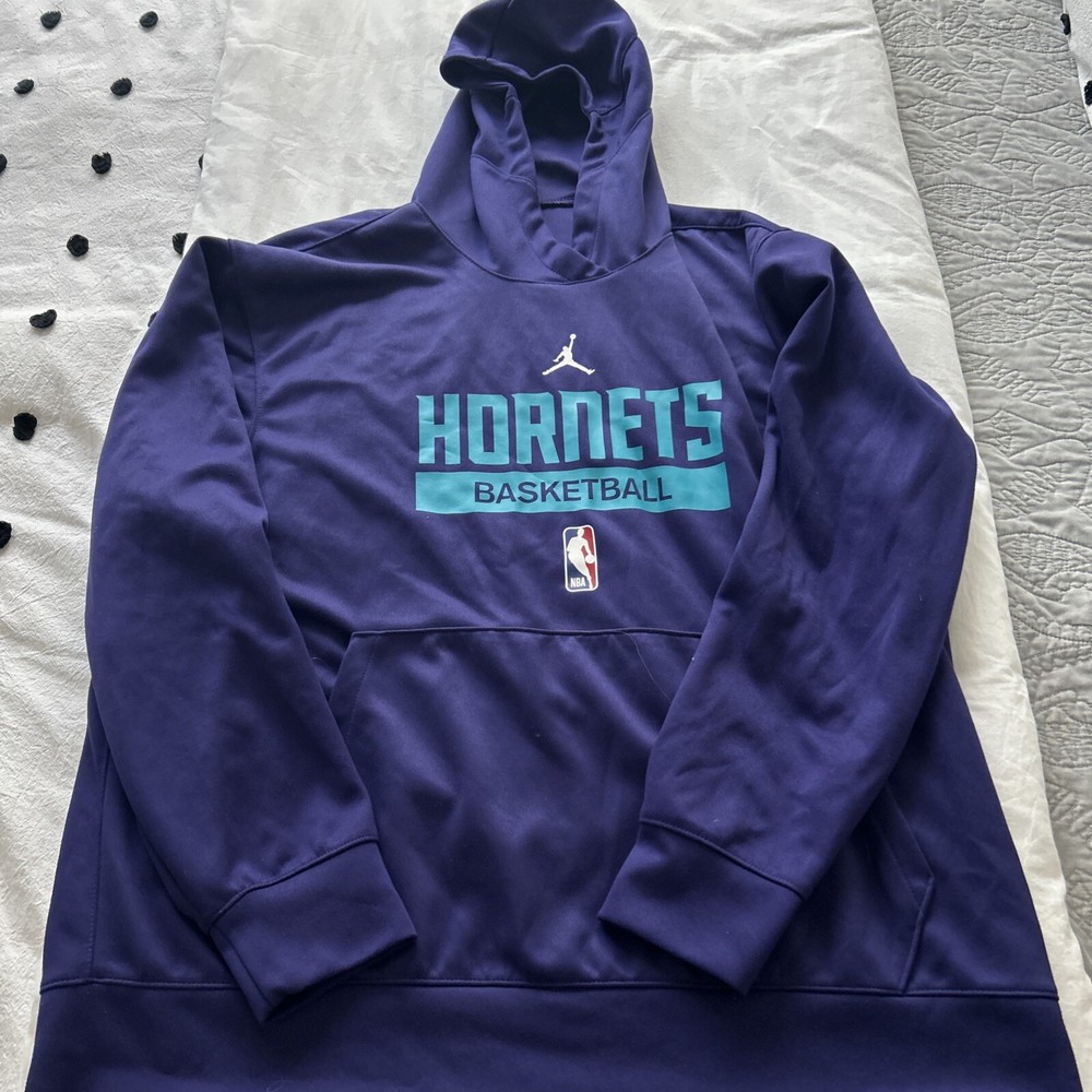 Jordan Men’s Charlotte Hornets Sweatshirt Dri-Fit Size XL