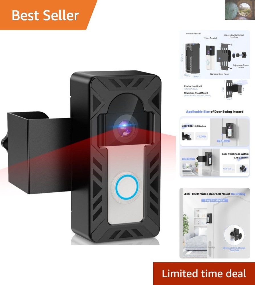 Anti-Theft Video Doorbell Mount for Ring & Blink - Secure Your Home