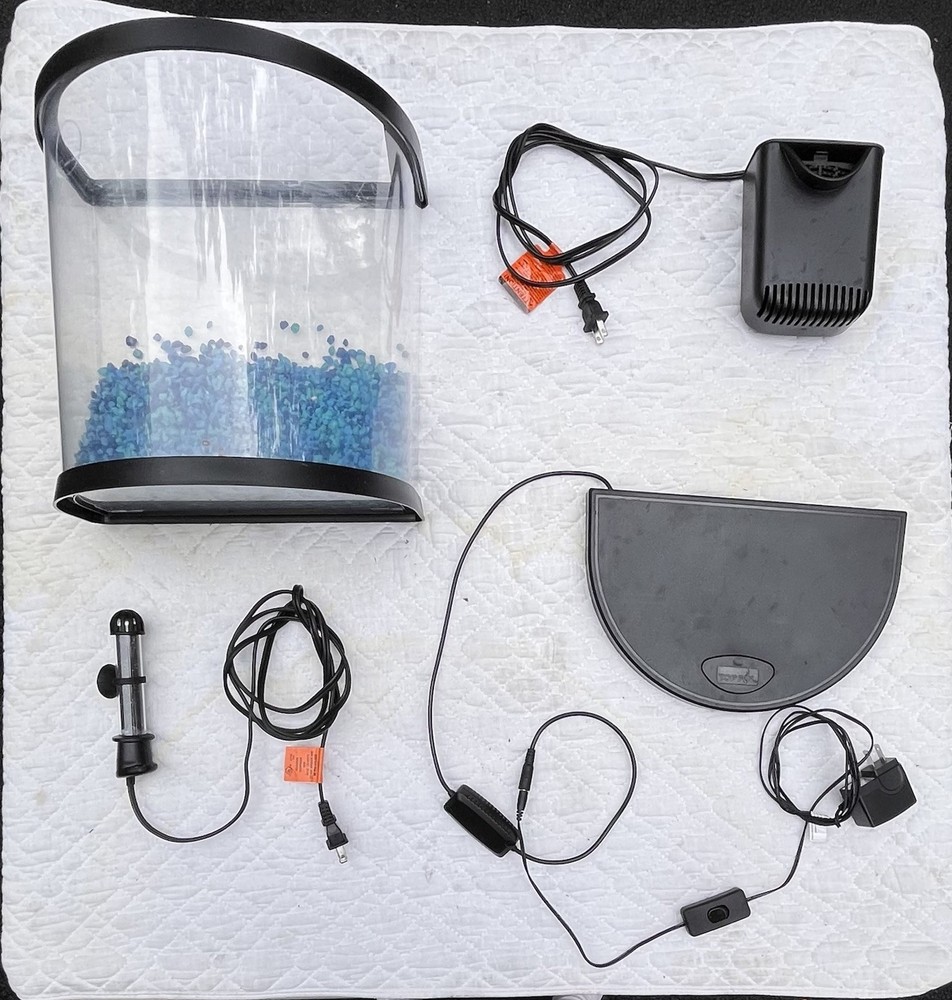 Colorful LED Fish Tank with Lid, Pump, Filter & Heater  