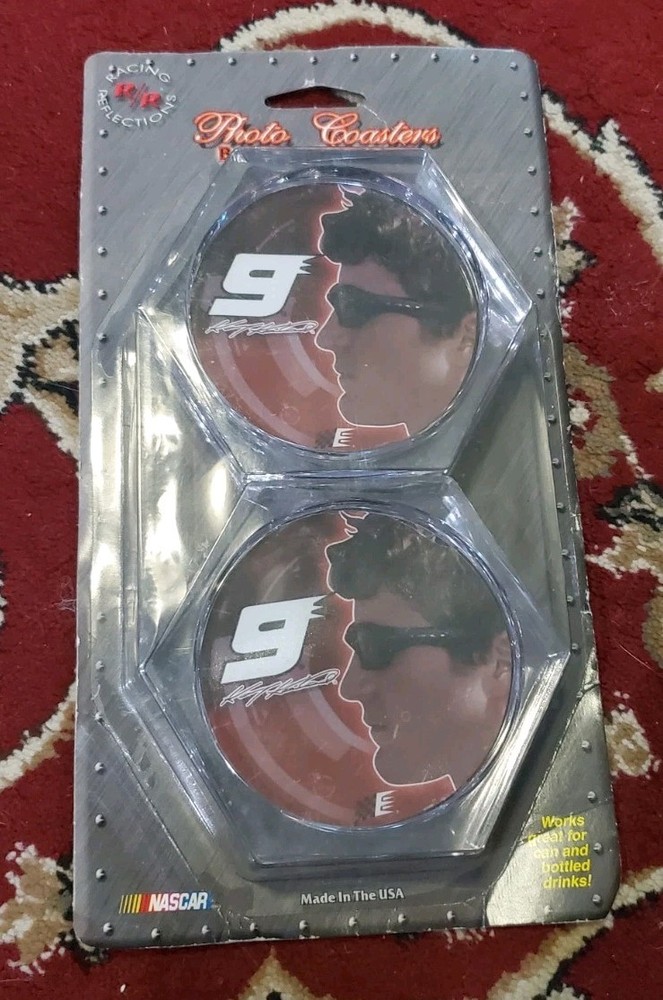 NASCAR Kasey Kahne #9 Racing Reflections 2004 Photo Coasters 4-Piece Set