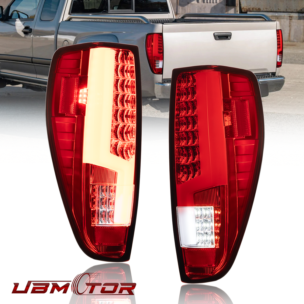 Pair Tail Lights Red Clear LED For 2004-12 Chevy Colorado GMC Canyon 06-08 Isuzu