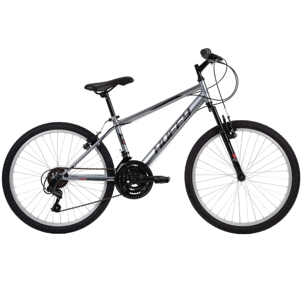 24-Inch Gray Rock Creek Mountain Bike for Adults 4ft8 to 5ft8 Tall