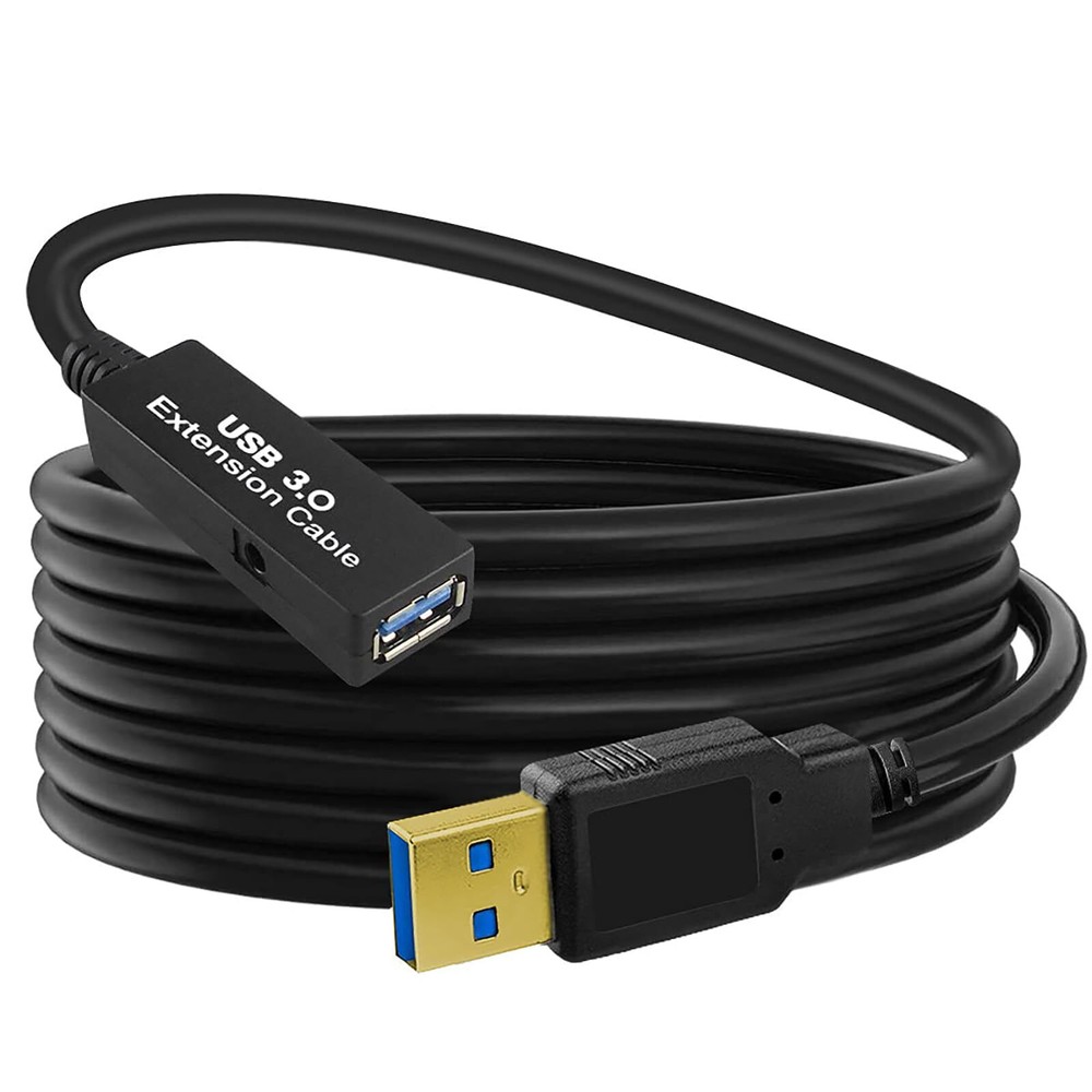 25ft USB 3.0 Active Extension Cable Male to Female High Speed Data Transfer