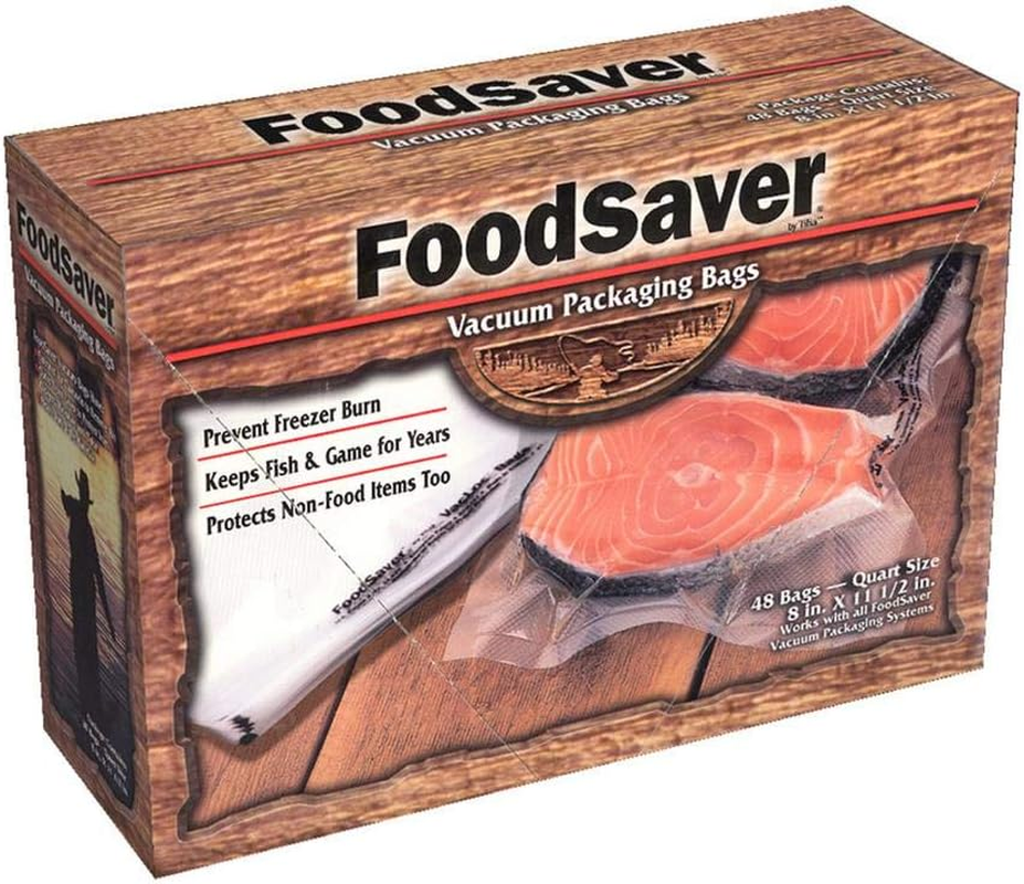FoodSaver GameSaver 1 Quart BPA-Free Vacuum Seal Bags for Freshness