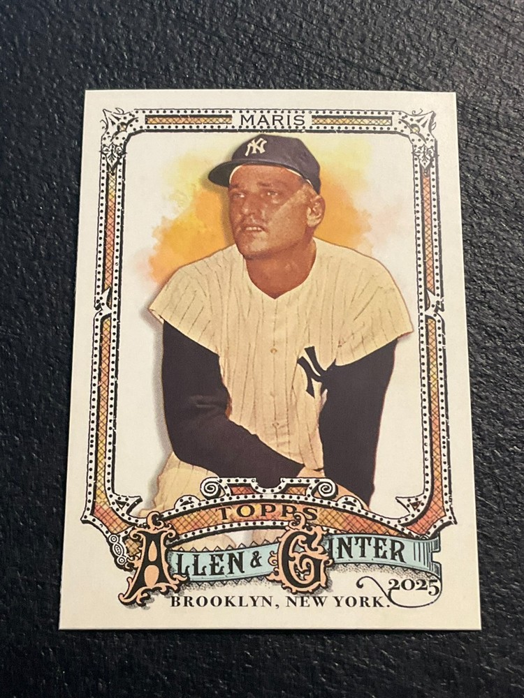 2025 Topps Allen & Ginter Short Print SP #303 Roger Maris, New York Yankees