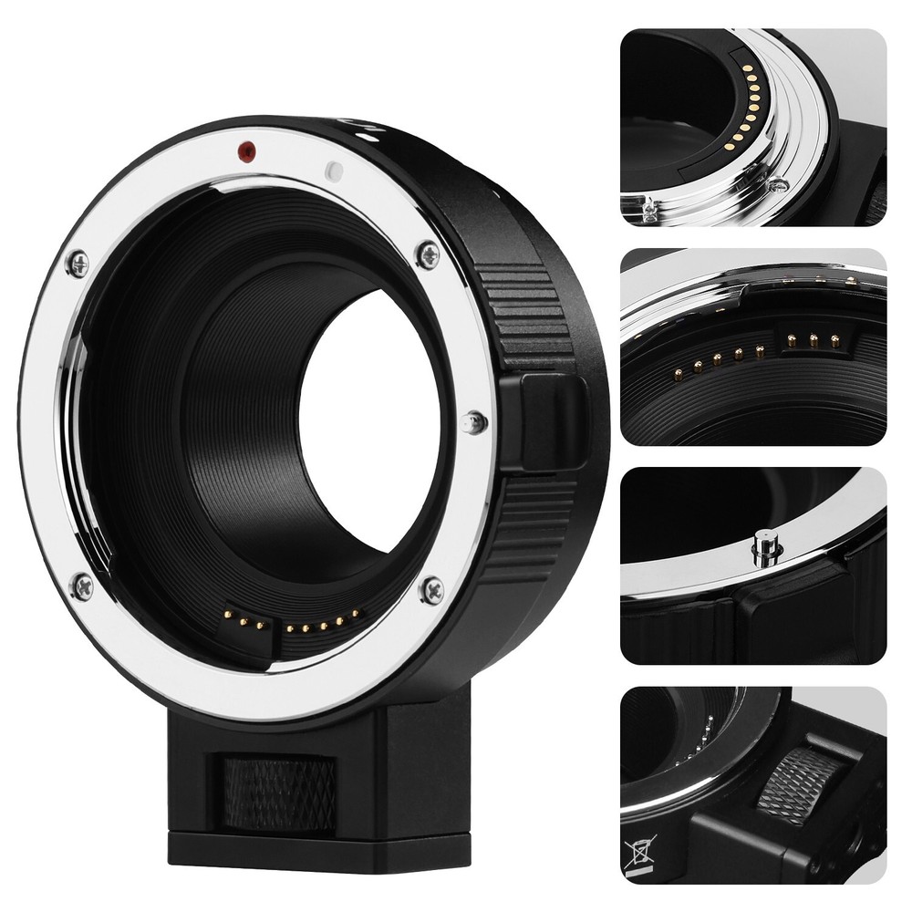 EF to EOS M Mount Adapter - Perfect Fit for Canon M3, M5, M6, M10, M50 & More US