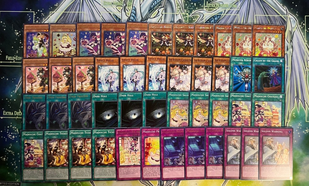 Madolche Deck with Ash Blossom, Messengelato, Anjelly, Hootcake, Magileine & Salon - YuGiOh