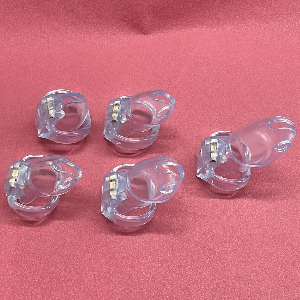 Male Chastity Bird Cage with 4 Rings Kit BDSM Bondage Lockable Restraint Device