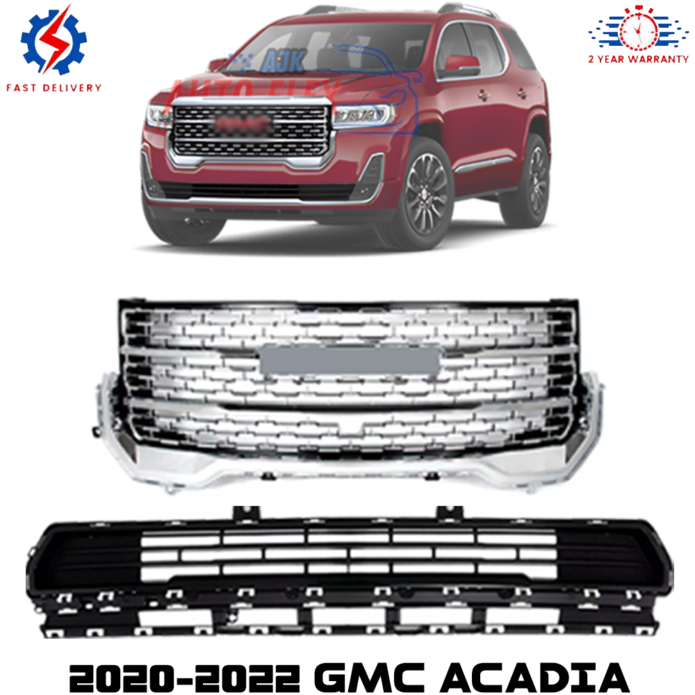 Front Upper & Lower Grille Assembly For 2020-2022 GMC ACADIA