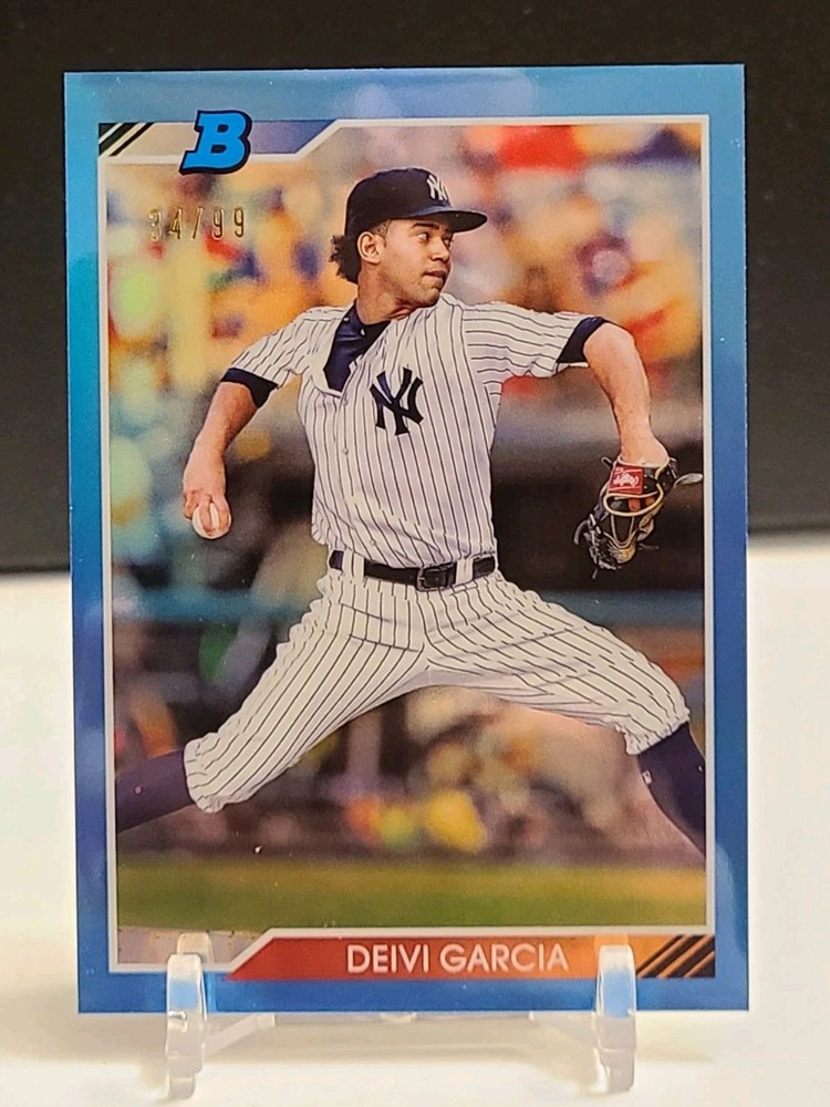 2020 Bowman Heritage Chrome Deivi Garcia Blue Refractor 92CP-DG /99 RC