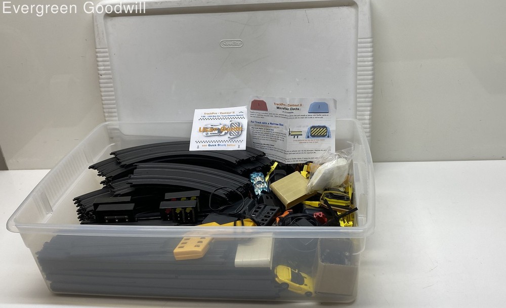 VTG Untested Tyco TrackPro++ Slot Cars Tracks Parts Mixed Lot