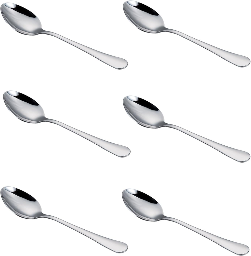 Teaspoons Small Coffee Stainless Steel Spoons Set of 6, 5.5 Inch